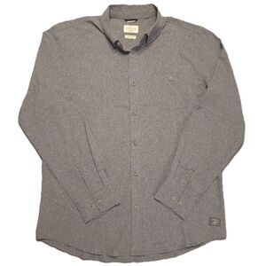 Weatherproof Vintage Mens XL Shirt Performance Button Down Gray Long Sleeve